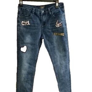 Girls Jeans Studio V Jeans Vigoss size 14 denim boho peace